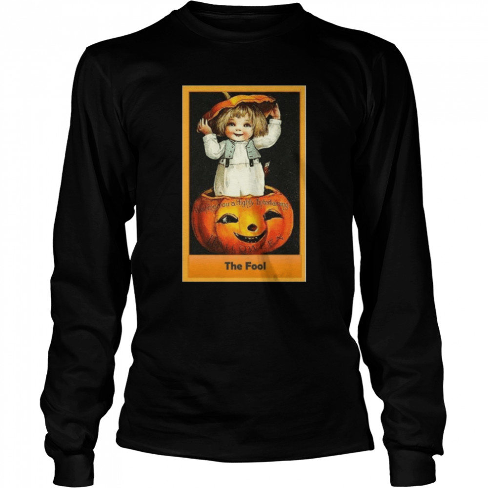 Pocus Hocus Pocus Tarot Halloween The Fool shirt Long Sleeved T-shirt