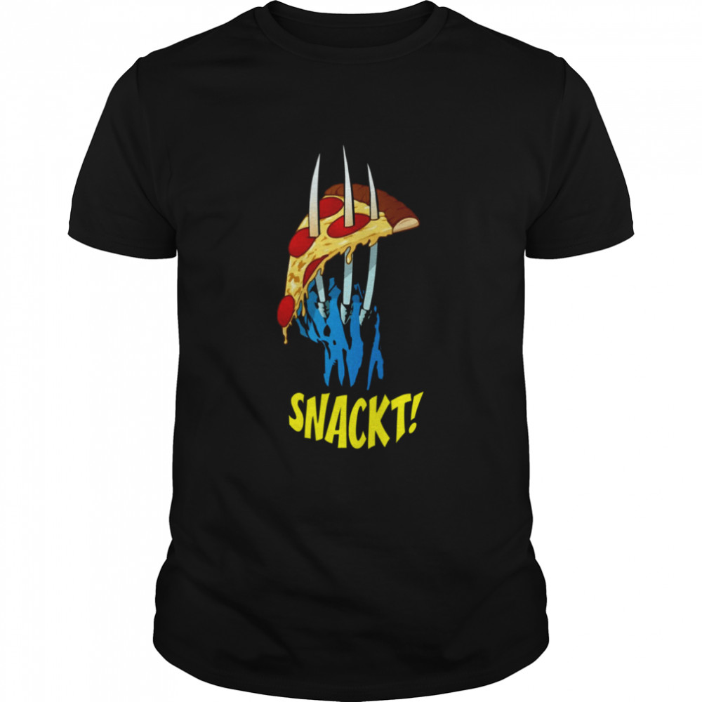 Snackt Bub Wolverine Pizza shirt Classic Men's T-shirt