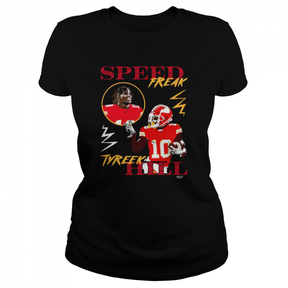 speed freak tyreek hill carton shirt classic womens t shirt
