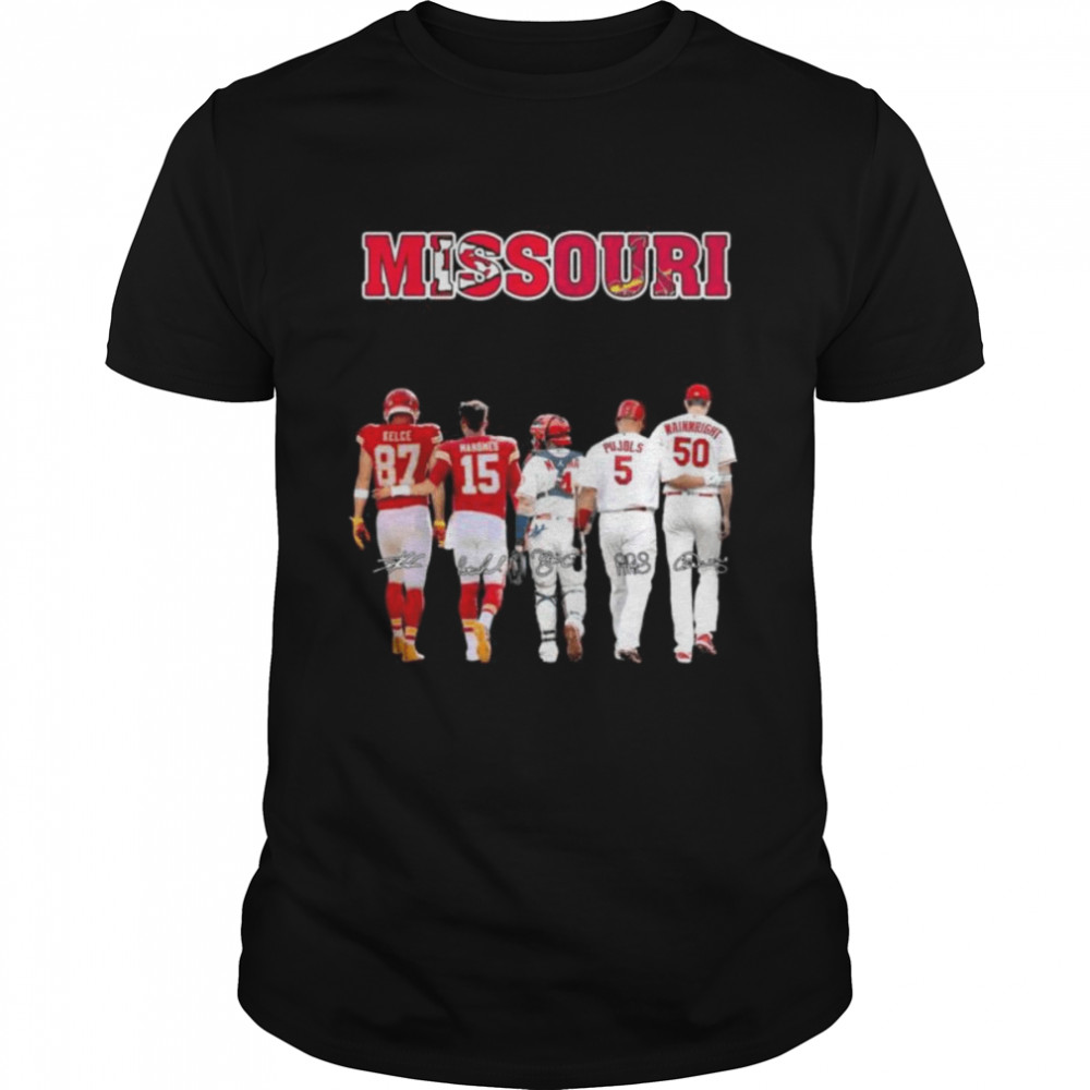 St Louis Cardinals and Kansas City missouri signatures 2022 shirt