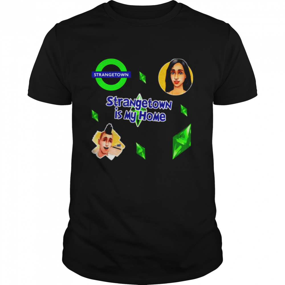 Strangetown Collection Sheet Sim Sims Goth Nervous Alien Ufo The Sims Game shirt