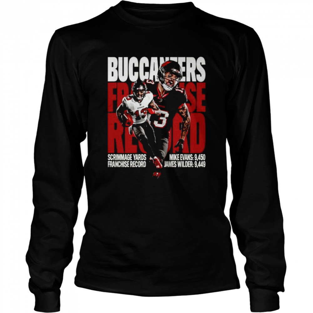 Tampa bay buccaneers scrimmage yards franchise record shirt Long Sleeved T-shirt