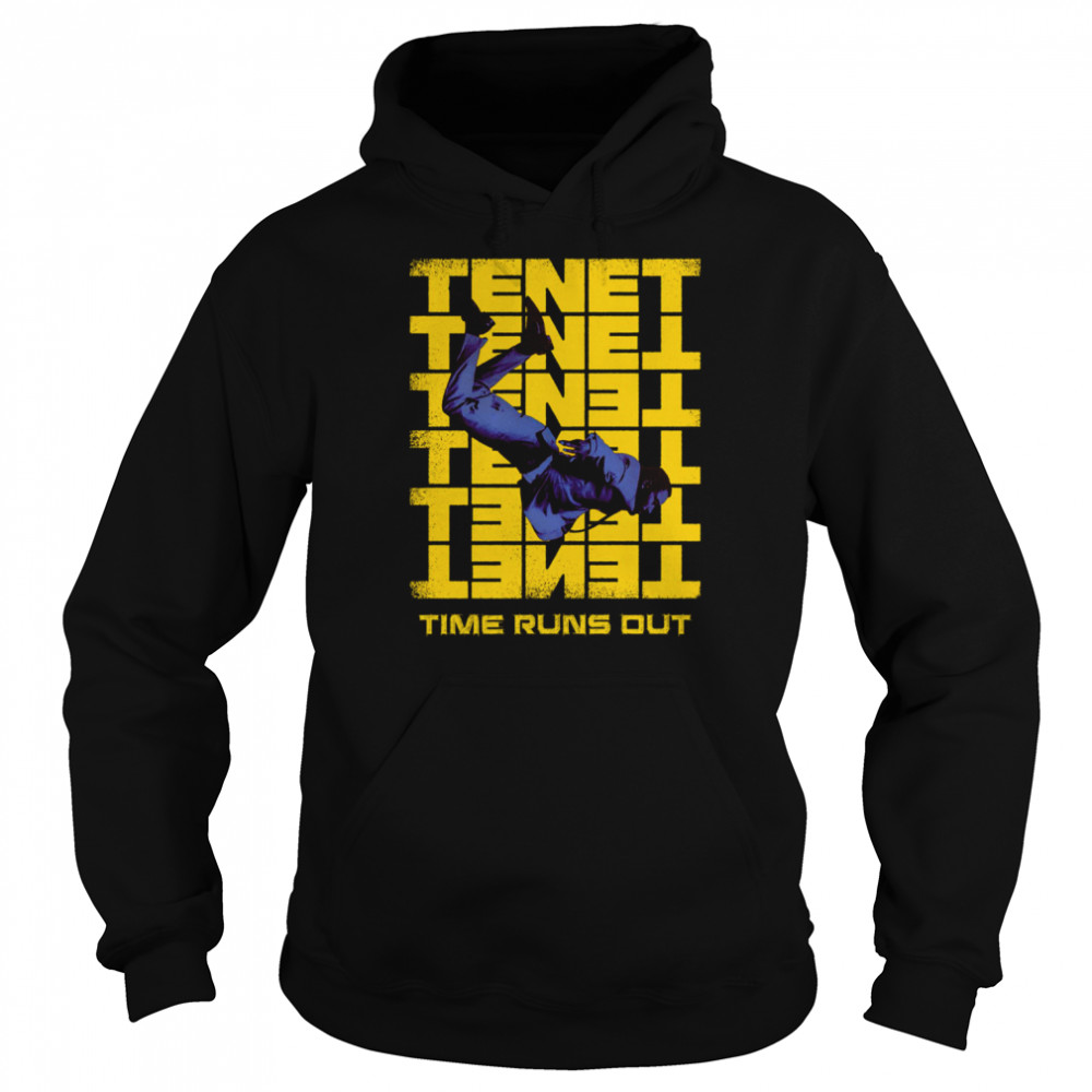 tenet artwork time runs out shirt unisex hoodie