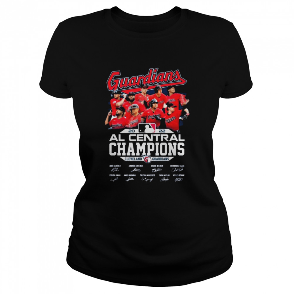 The Cleveland Guardians 2022 American League Central Champions Signatures shirt Classic Women's T-shirt