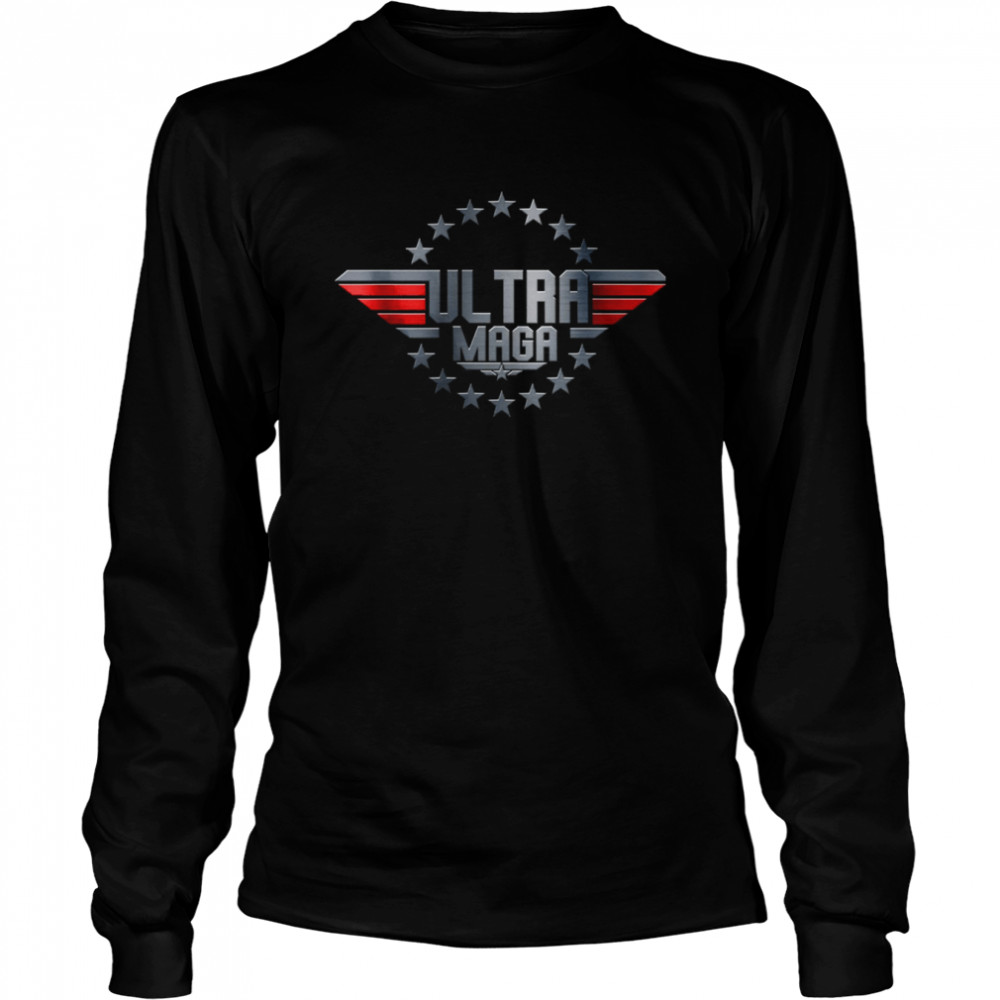 ultra maga top gun logo shirt long sleeved t shirt