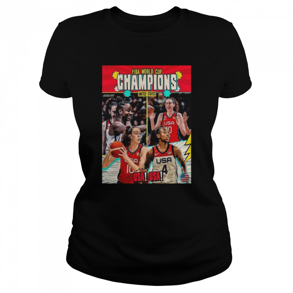 Usa basketball champs 2022 fiba women’s basketball world cup champions shirt Classic Women's T-shirt