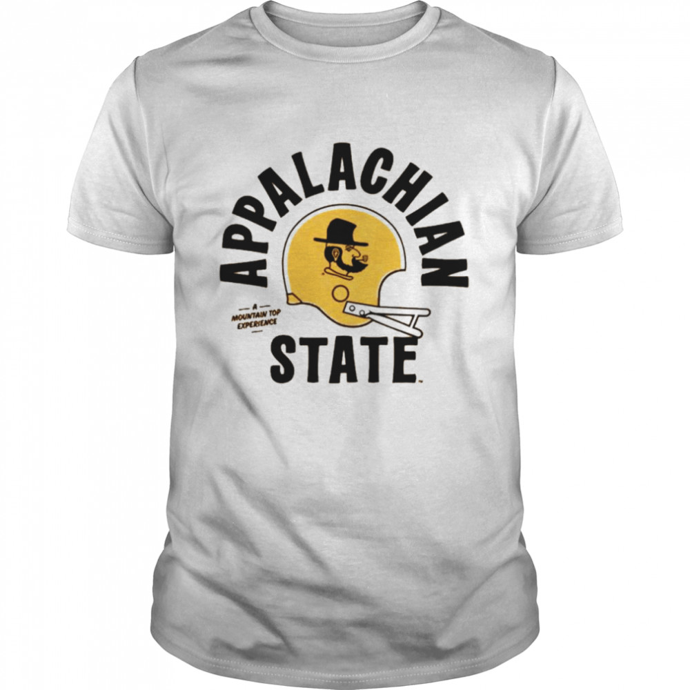 Appalachian state victory yosef vintage football helmet shirt