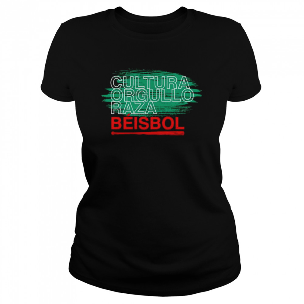 Cultura Orgullo Raza Beisbol shirt Classic Women's T-shirt
