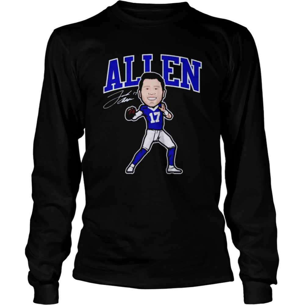 Josh Allen Buffalo Toon signature shirt Long Sleeved T-shirt
