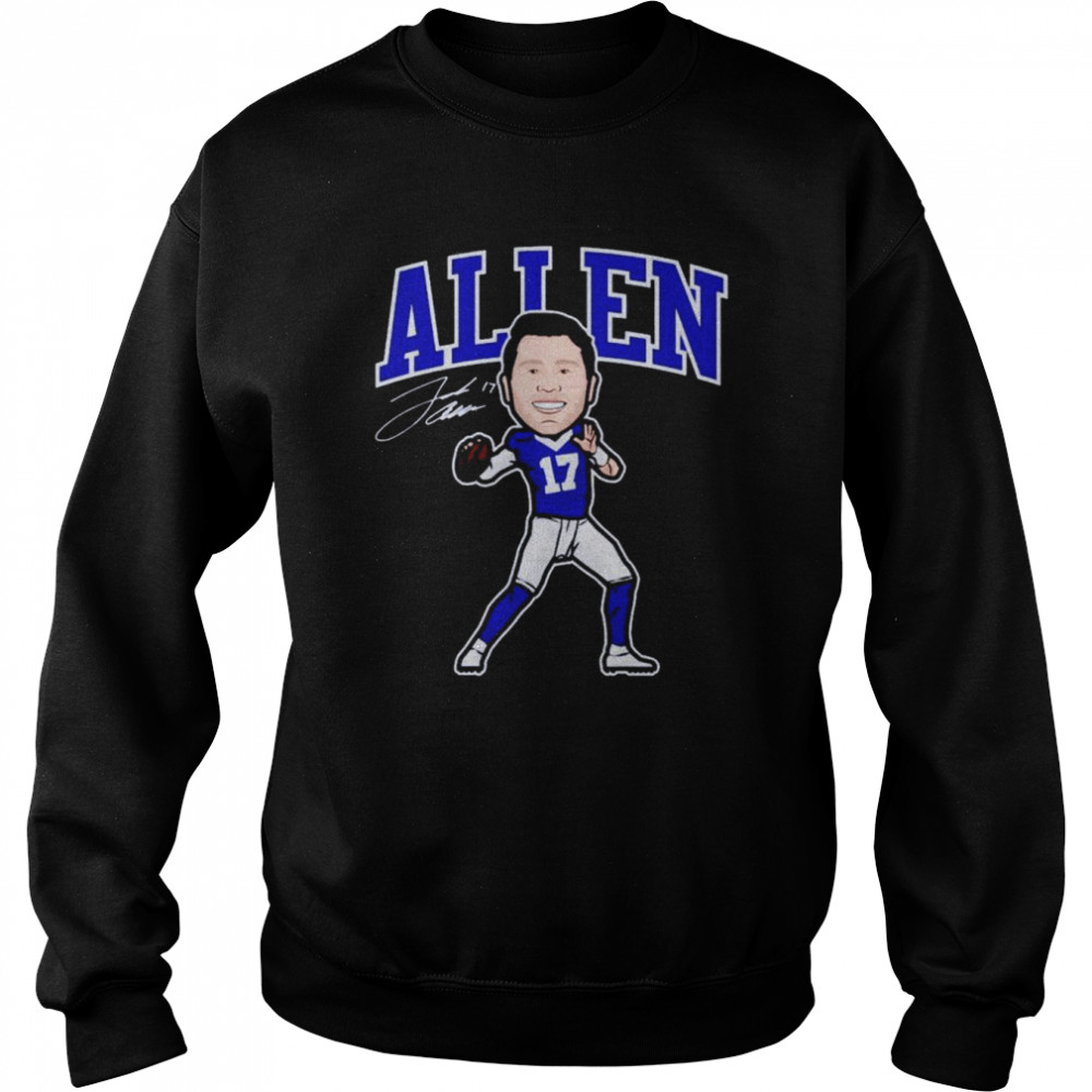 Josh Allen Buffalo Toon signature shirt Unisex Sweatshirt