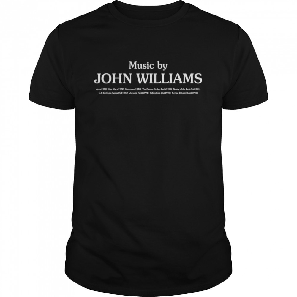 Music by John Williams unisex T-shirt