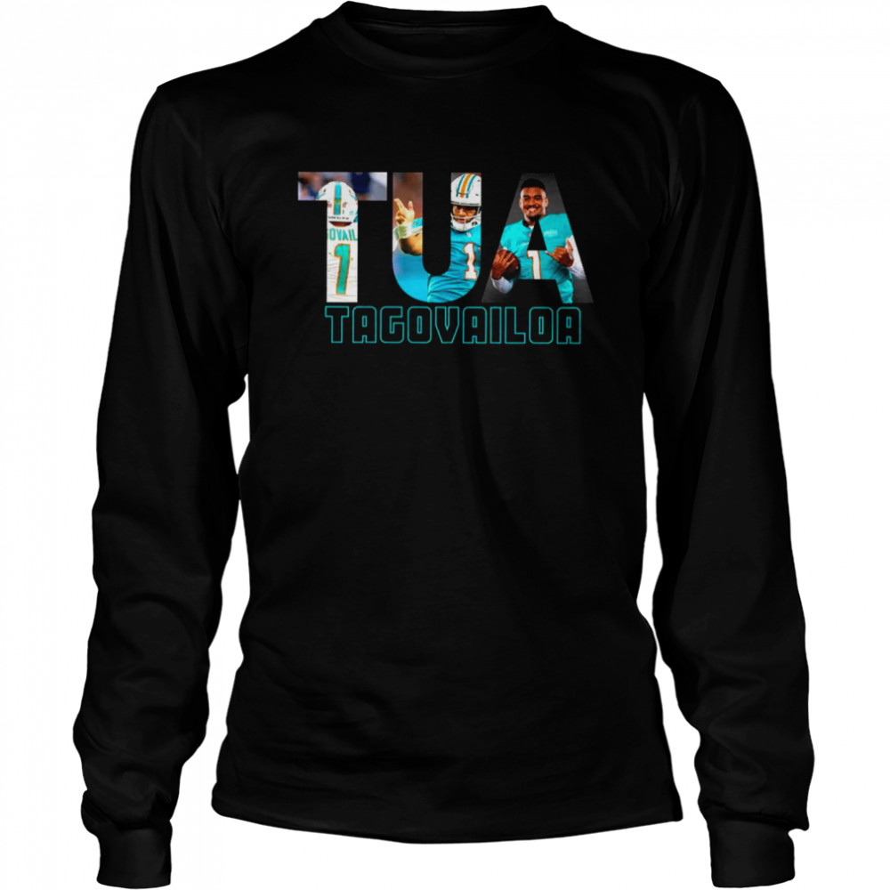 Tua Aesthetic Art Tua Tagovailoa Miami Dolphins Great Player shirt Long Sleeved T-shirt