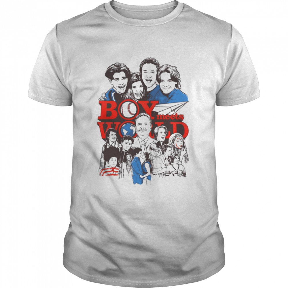 Vintage Design All Cast Boy Meets World shirt