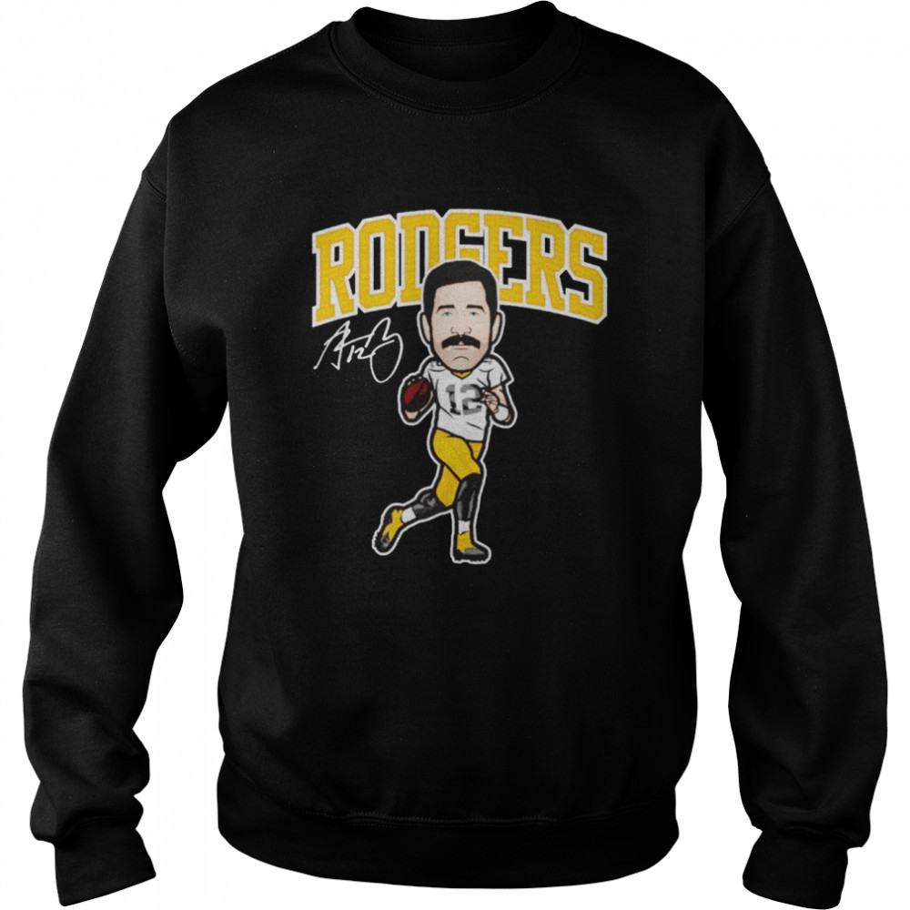 Aaron Rodgers Green Bay Toon signature shirt Unisex Sweatshirt