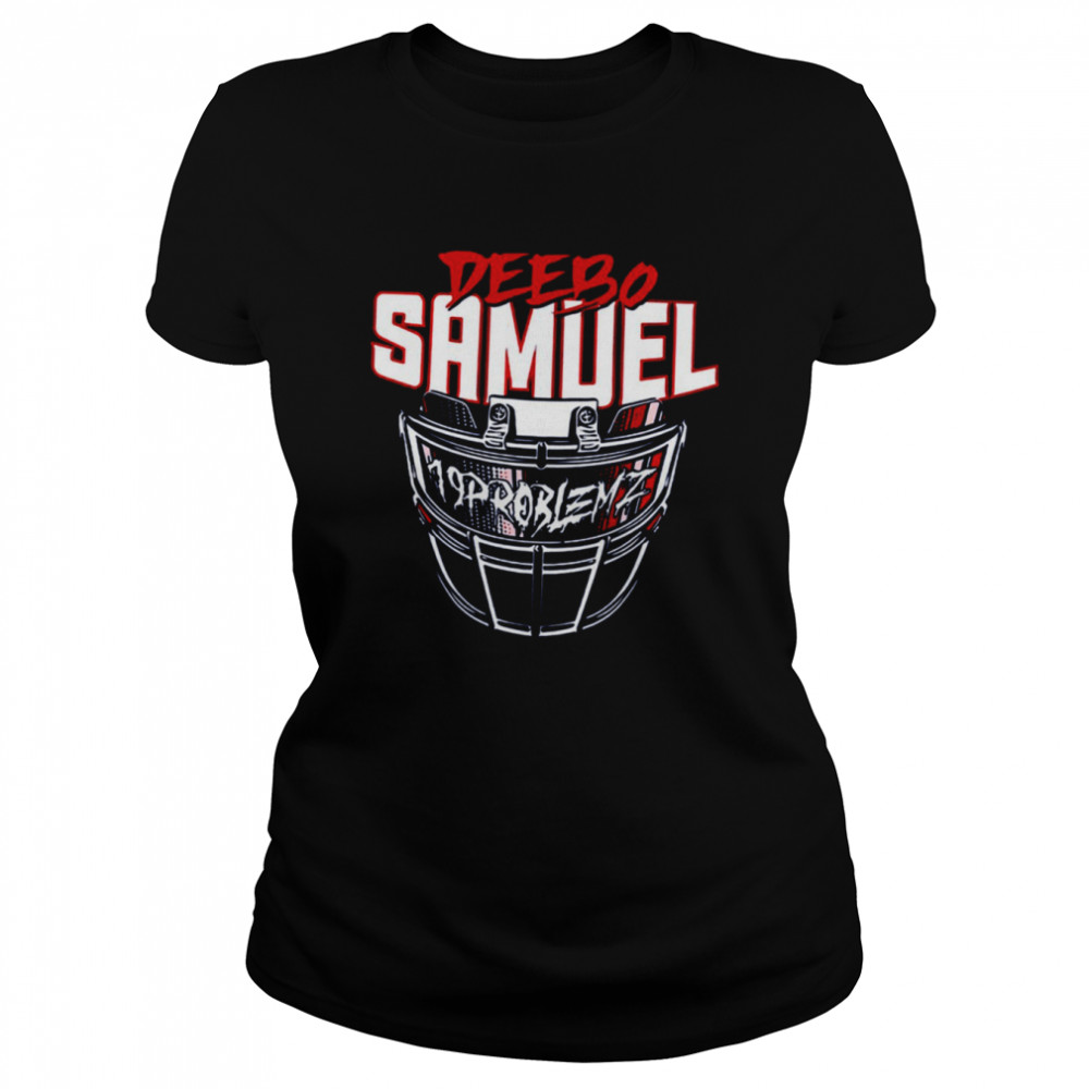 Animated Helmet Design Football Deebo Samuel shirt Classic Women's T-shirt
