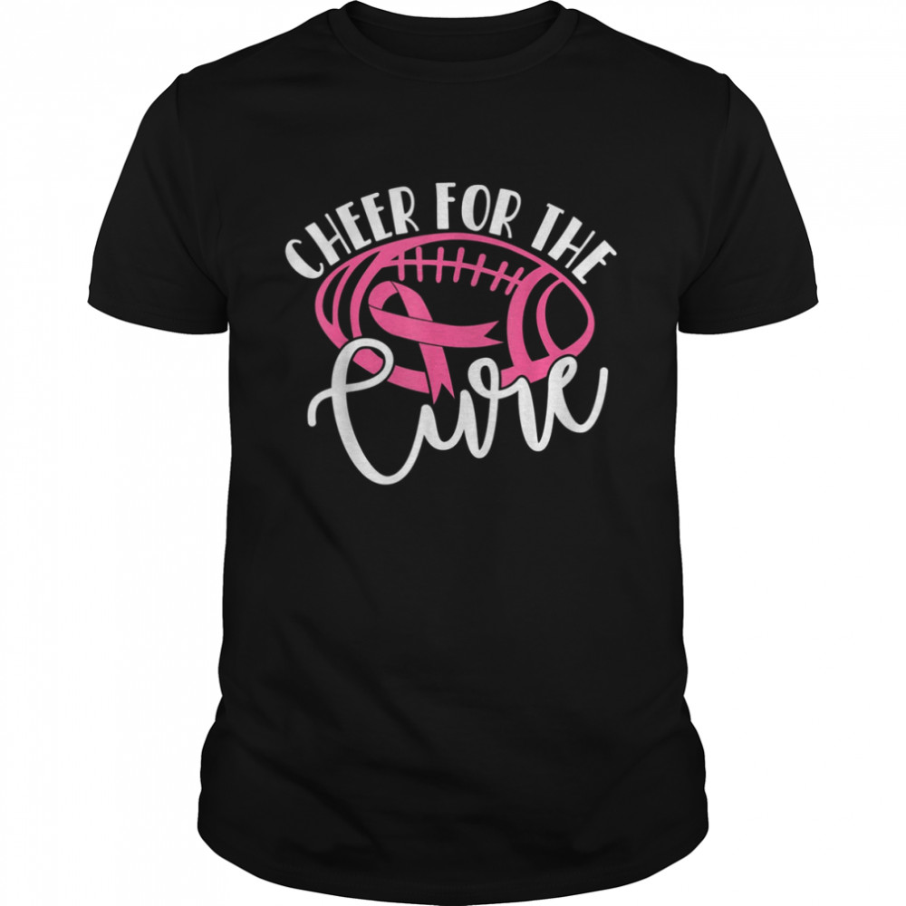 Cheer For The Cure Pink Breast Cancer Awareness Girl Women T-Shirt