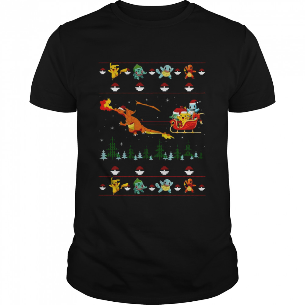 Friends Pokemon Christmas T-Shirt