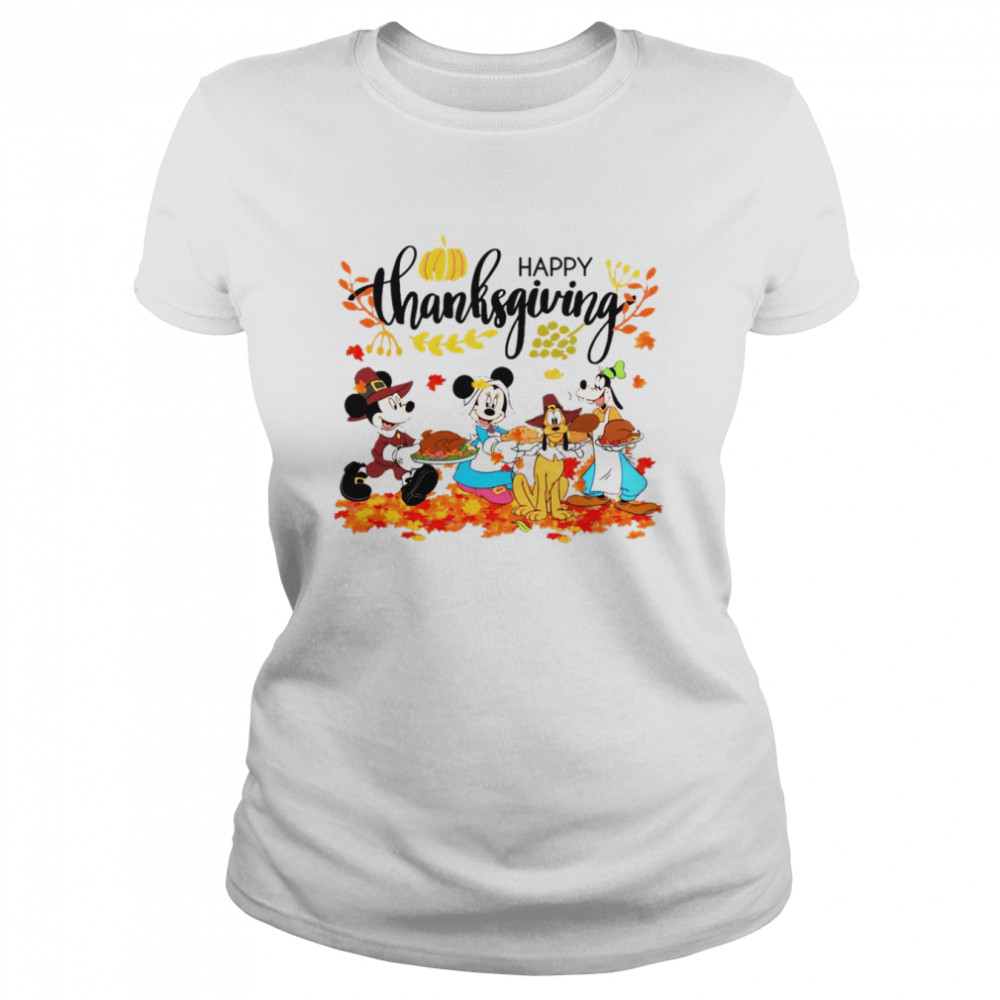 Mickey Mouse Thanksgiving T Classic Women's T-shirt