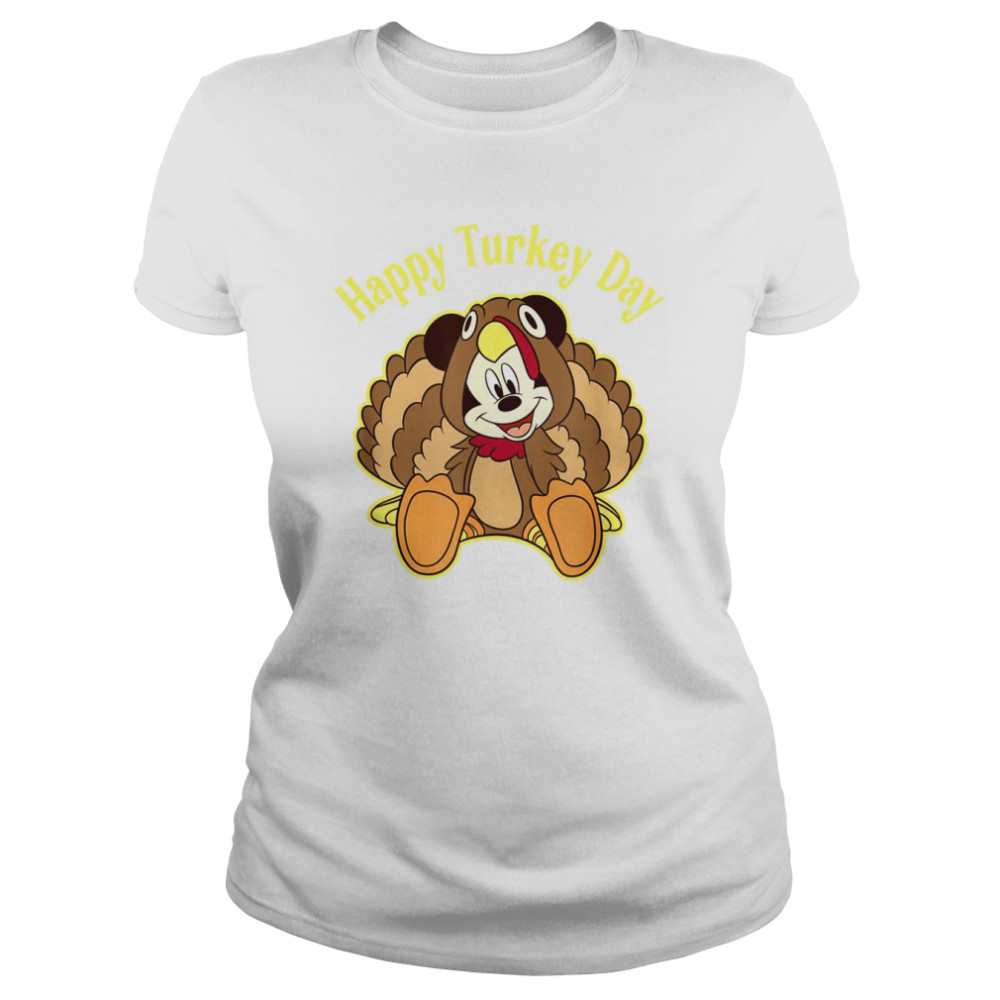 Mickey Turkey Mickey Mouse Thanksgiving T- Classic Women's T-shirt