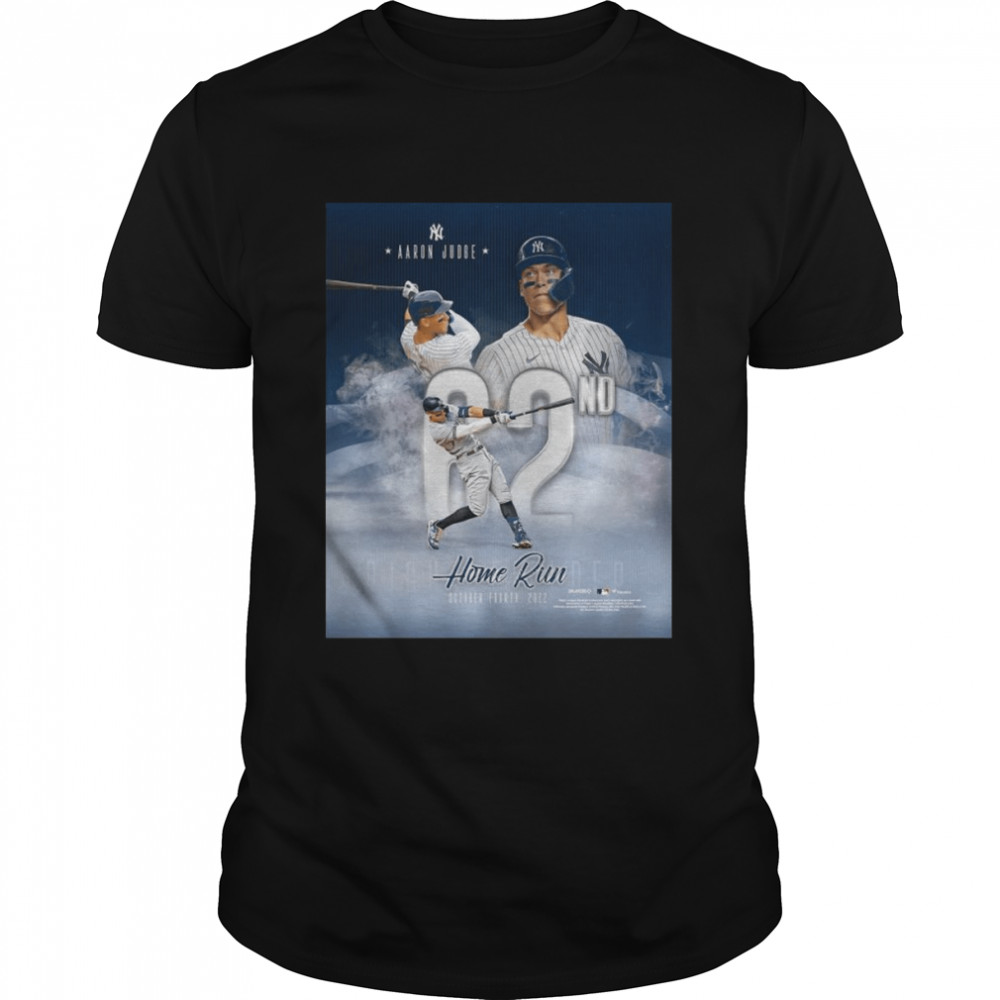 New York Yankees Aaron Judge Authentic American League Home Run Record 2022 shirt