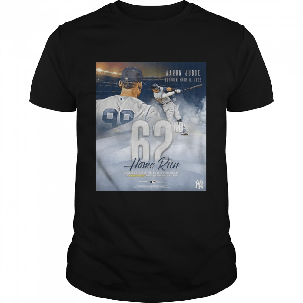New York Yankees Aaron Judge Fanatics Authentic American League Home Run Record shirt