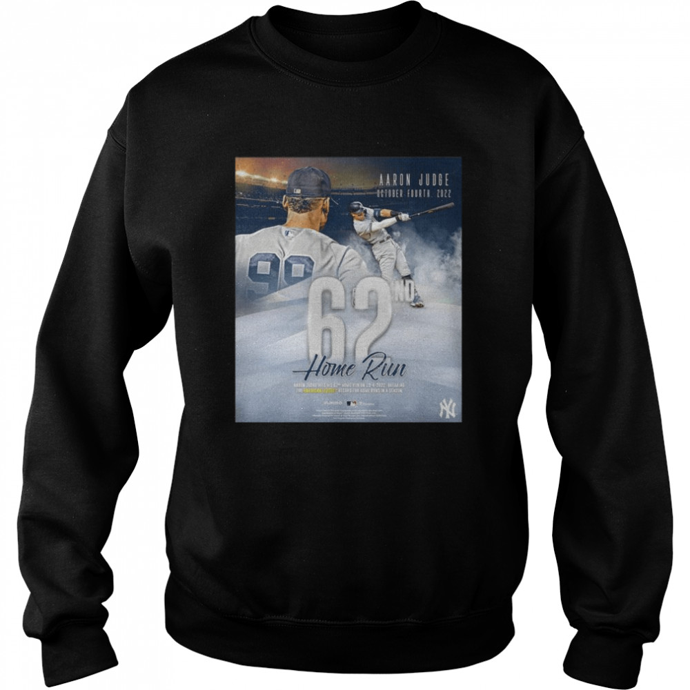New York Yankees Aaron Judge Fanatics Authentic American League Home Run Record shirt Unisex Sweatshirt
