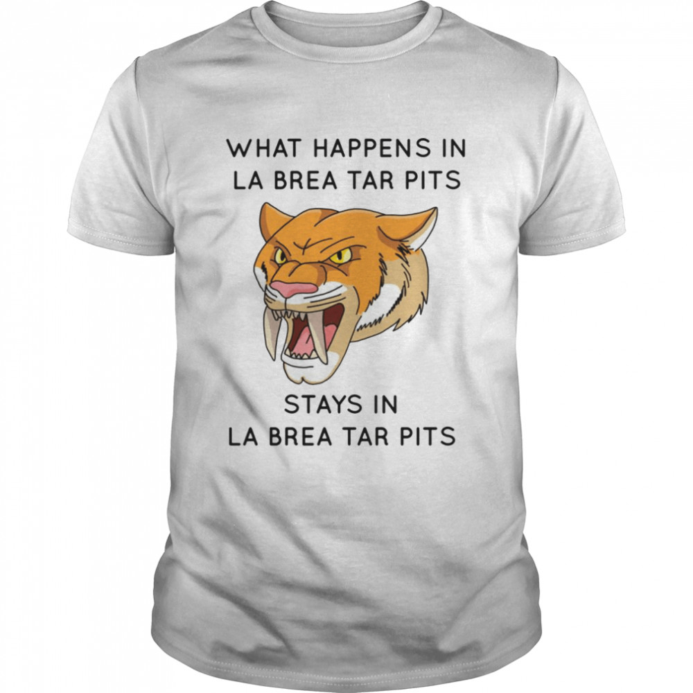 Sabre Tooth Tiger La Brea Tar Pits shirt Classic Men's T-shirt