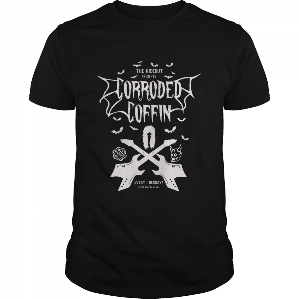 Guitar Icon Corroded Coffin shirt