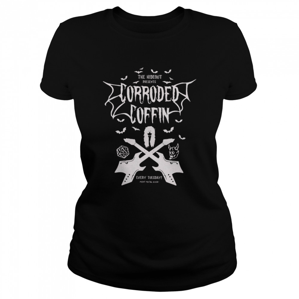 Guitar Icon Corroded Coffin shirt Classic Women's T-shirt