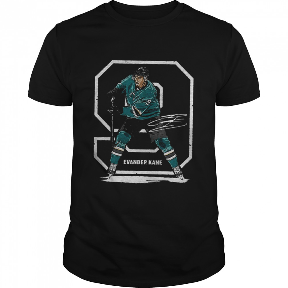 Iconic Moment Ice Hockey Evander Kane Outline shirt