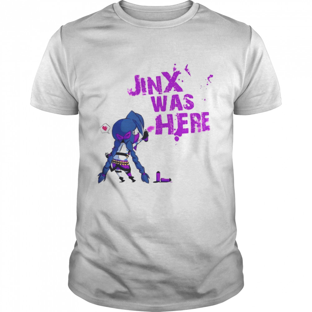 Jinx Was Here ! League Of Legends Arcane Jayce Silco shirt Classic Men's T-shirt