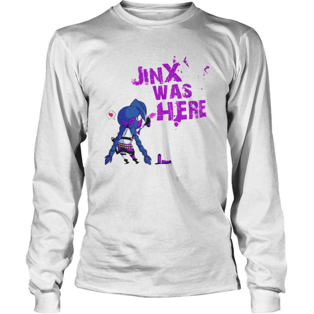 Jinx Was Here ! League Of Legends Arcane Jayce Silco shirt Long Sleeved T-shirt