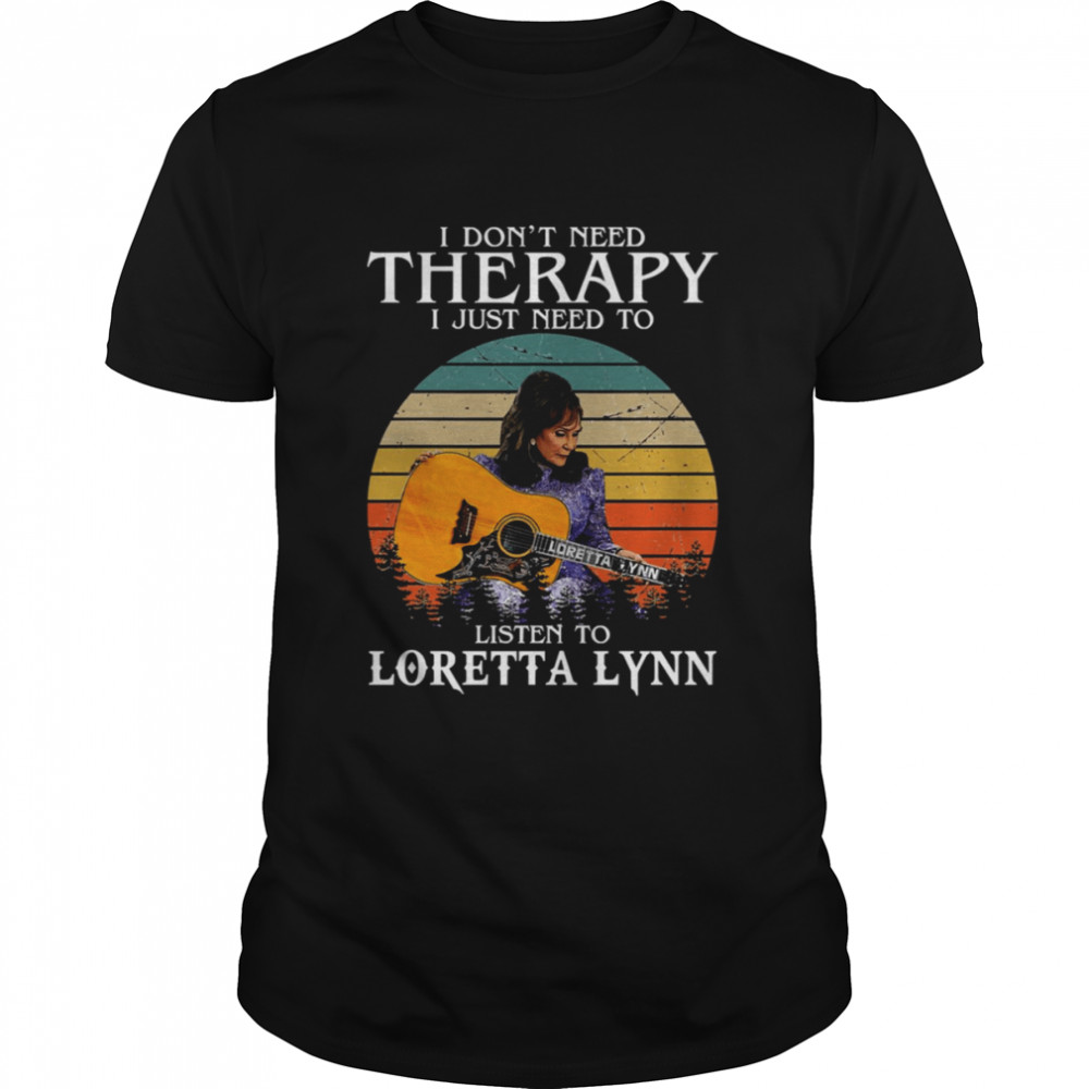 Listen To Loretta Lynn Singer Songwriter Retro Graphic shirt Classic Men's T-shirt