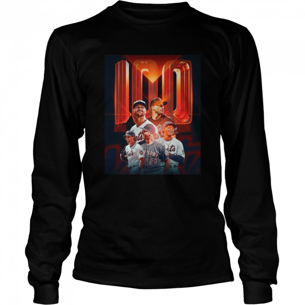 New York Mets Team 100 Wins shirt Long Sleeved T-shirt
