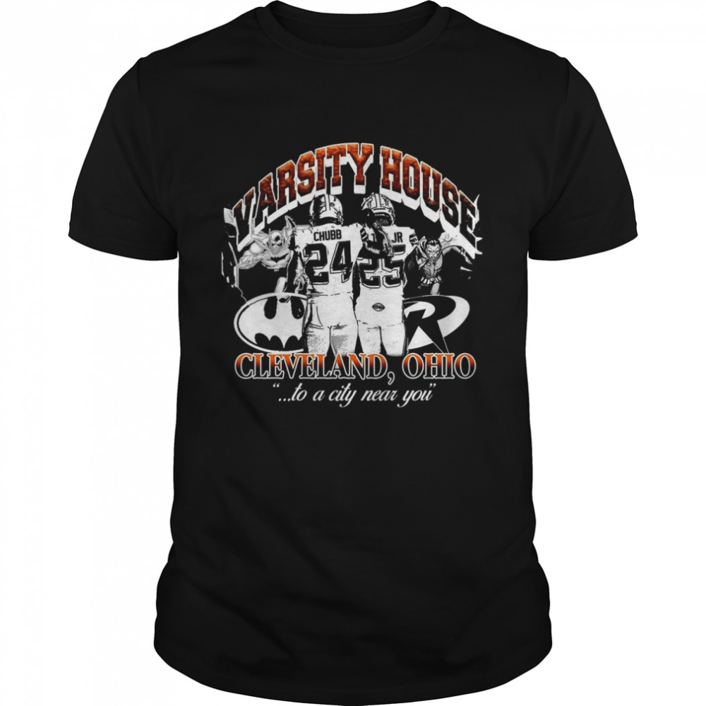 Nick Chubb X Demetric Felton Varsity House Batman & Robin Football shirt