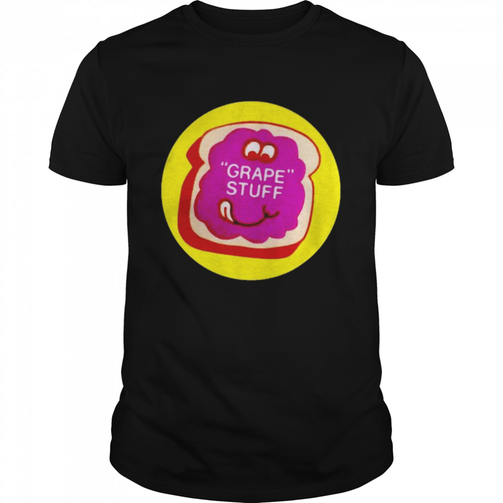 Vintage scratch and sniff sticker grape, grape stuff! shirt
