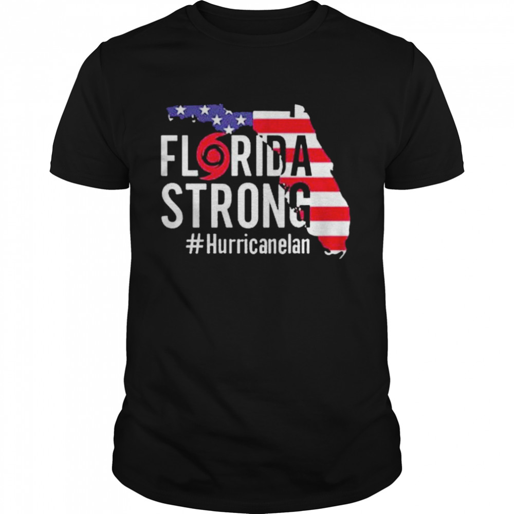 Florida Strong #Hurricane Ian American flag shirt