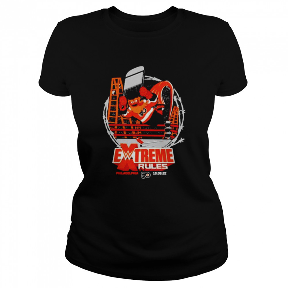 Gritty Extreme Rules Philadelphia Flyers shirt Classic Women's T-shirt