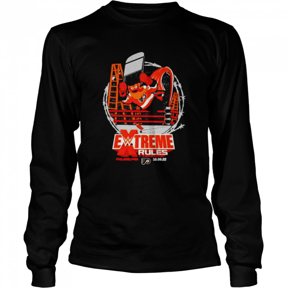Gritty Extreme Rules Philadelphia Flyers shirt Long Sleeved T-shirt