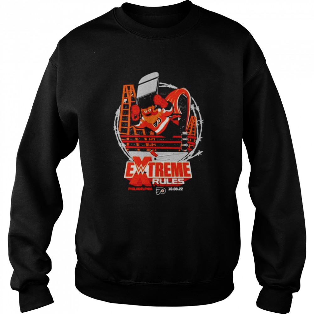 Gritty Extreme Rules Philadelphia Flyers shirt Unisex Sweatshirt