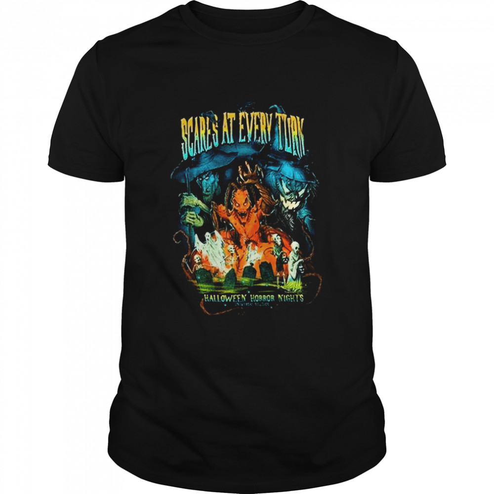 Halloween Horror Nights 2022 Scare Zone Scare At Every Turn shirt