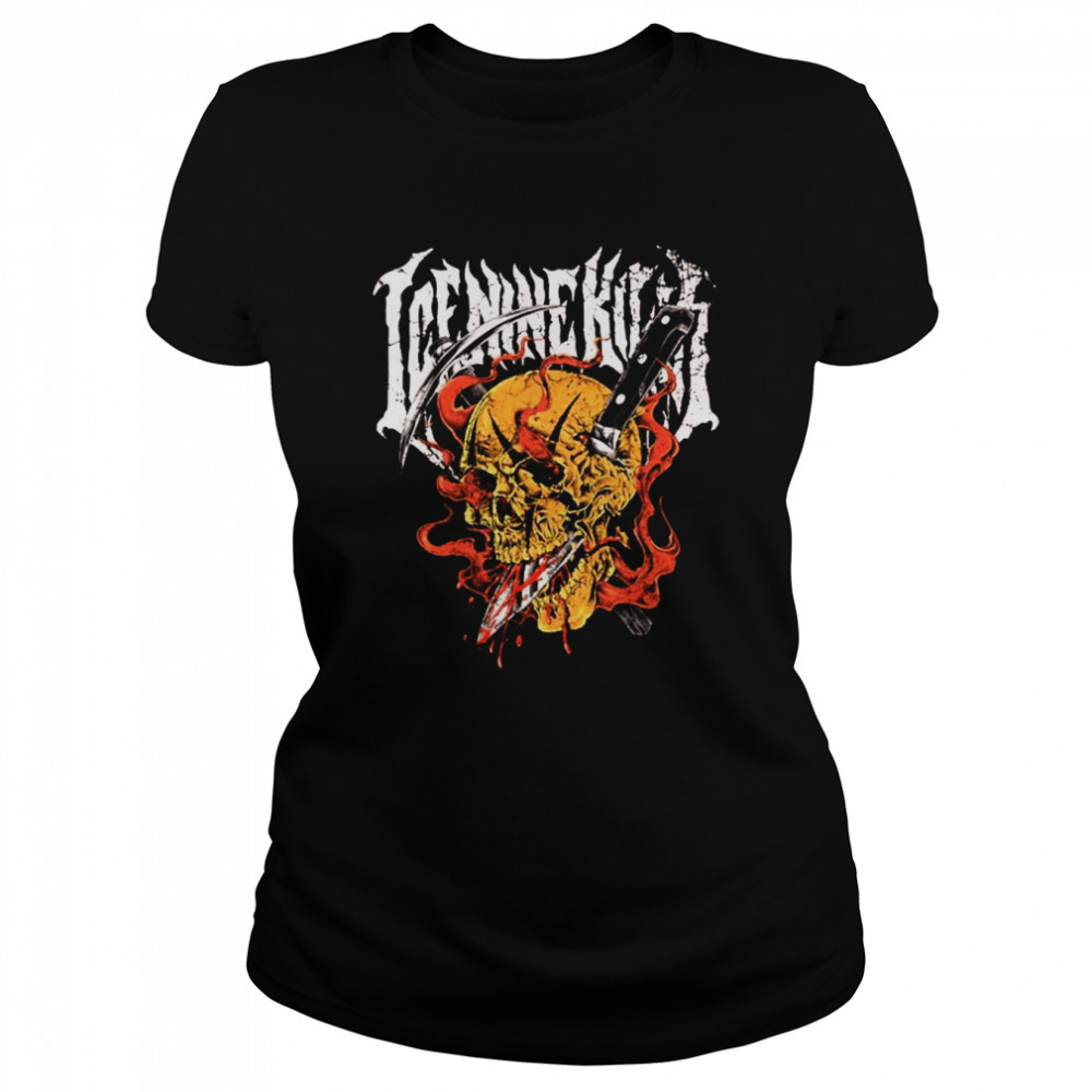 Ice Nine Kills Pick Axe Skull Trinity Of Terror 2022 Tour Halloween shirt Classic Women's T-shirt