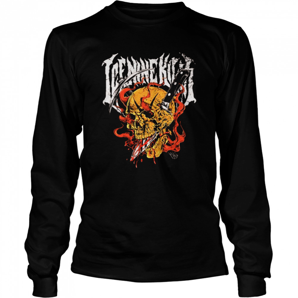 Ice Nine Kills Pick Axe Skull Trinity Of Terror 2022 Tour Halloween shirt Long Sleeved T-shirt