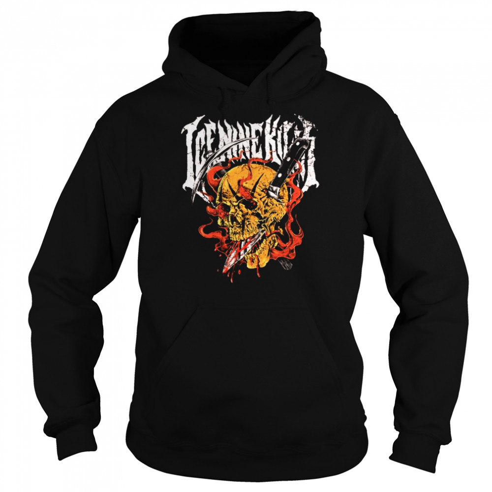 Ice Nine Kills Pick Axe Skull Trinity Of Terror 2022 Tour Halloween shirt Unisex Hoodie