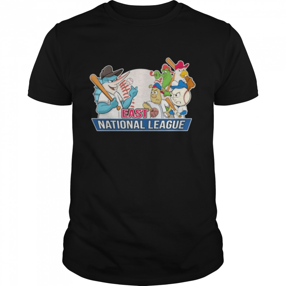 Marlins Versus National League East Baseball Mascot Shirt