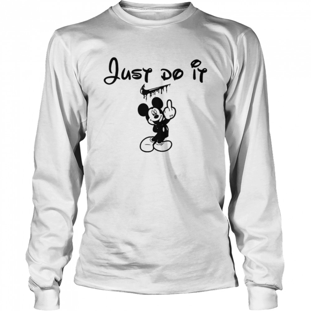 Mickey Mouse Nike Logo Just Do It shirt Long Sleeved T-shirt