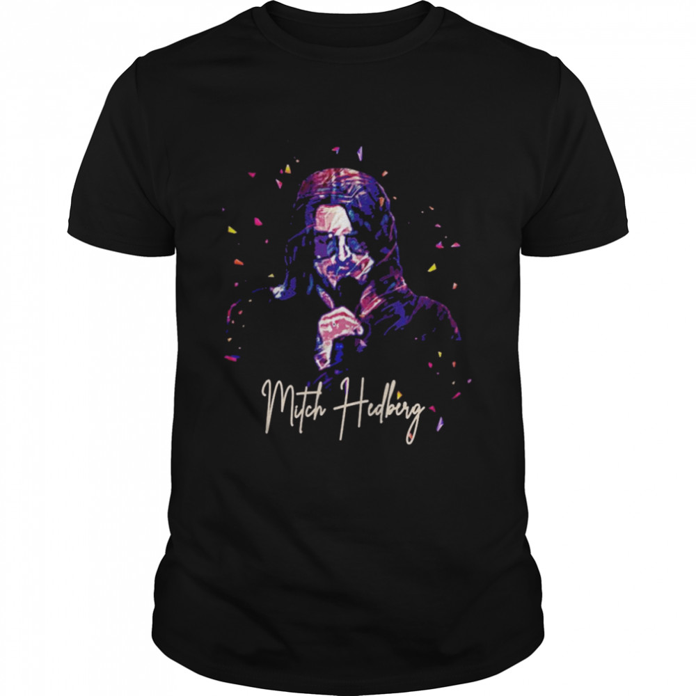 Minimalis Portrait Mitch Hedberg Retro Fan shirt