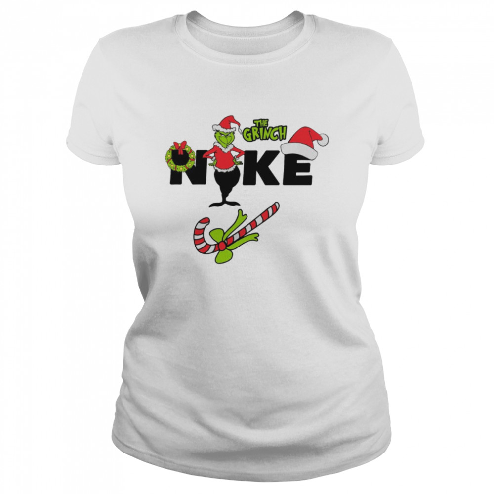 Nike X The Grinch Christmas Merry Xmas shirt Classic Women's T-shirt