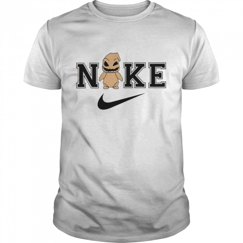 Oogie Boogie Horror Halloween Character Nike Swoosh Logo shirt