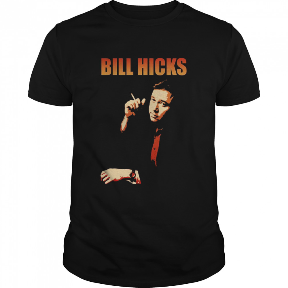 Retro Black Portrait Bill Hicks shirt